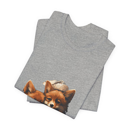 Christmas Fox T-Shirt Cozy Winter Night Foxes Tee
