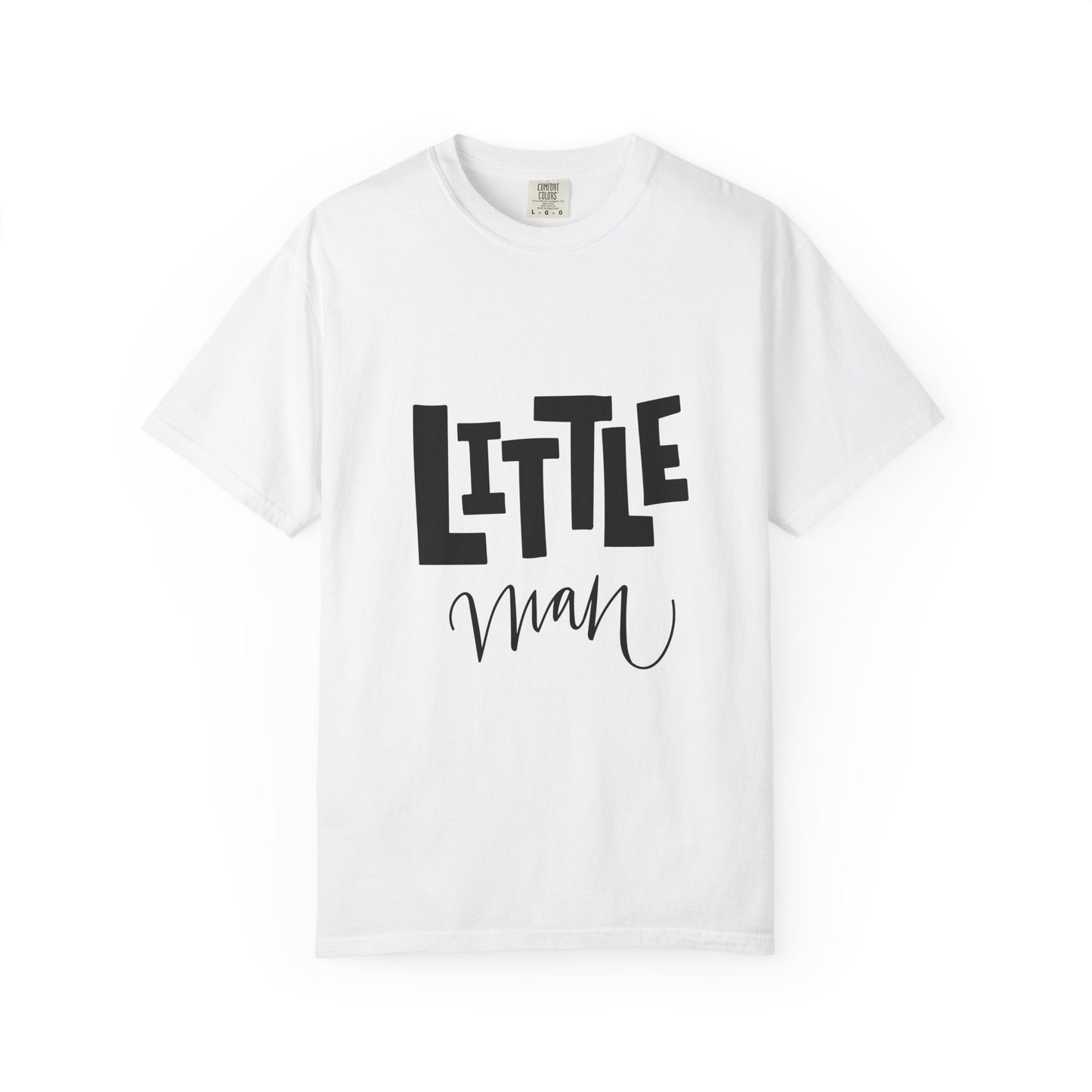 Little Man Tee Cute Toddler Boy Garment-Dyed