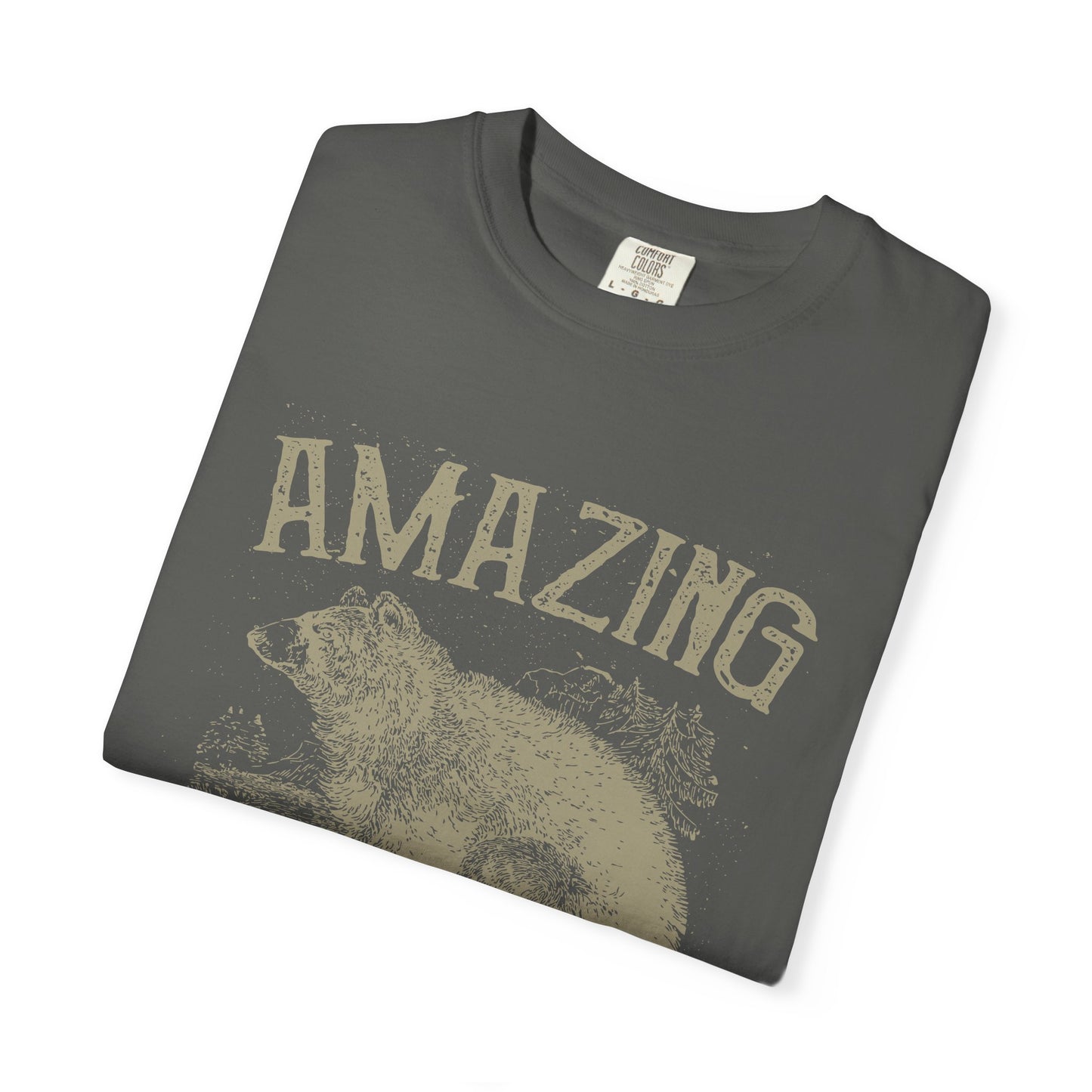 Amazing Wildlife Bear Heavyweight Garment-Dyed Tee