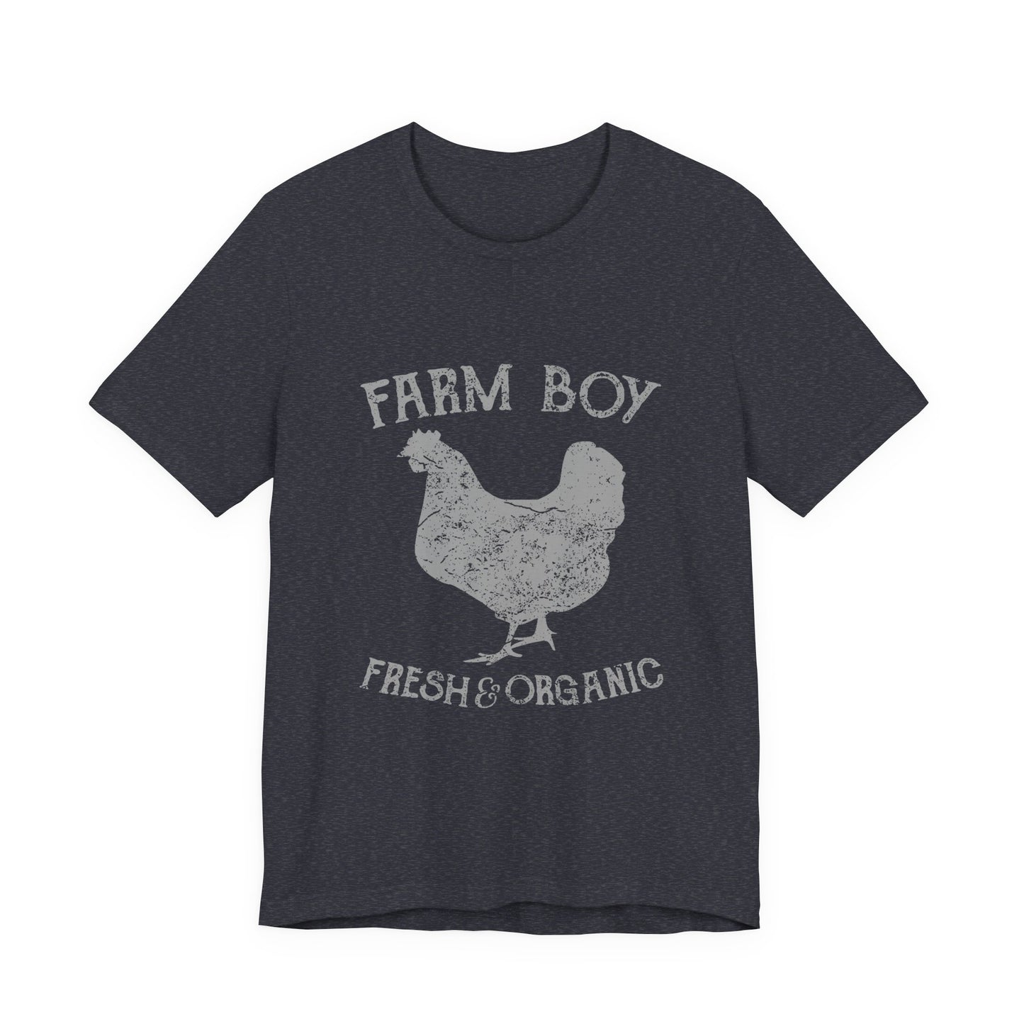 Farm Boy T-Shirt Fresh Organic Rooster Tee