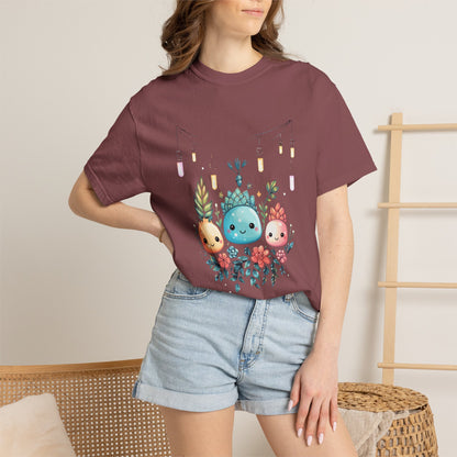 Kawaii Christmas Succulent Garment-Dyed Tee