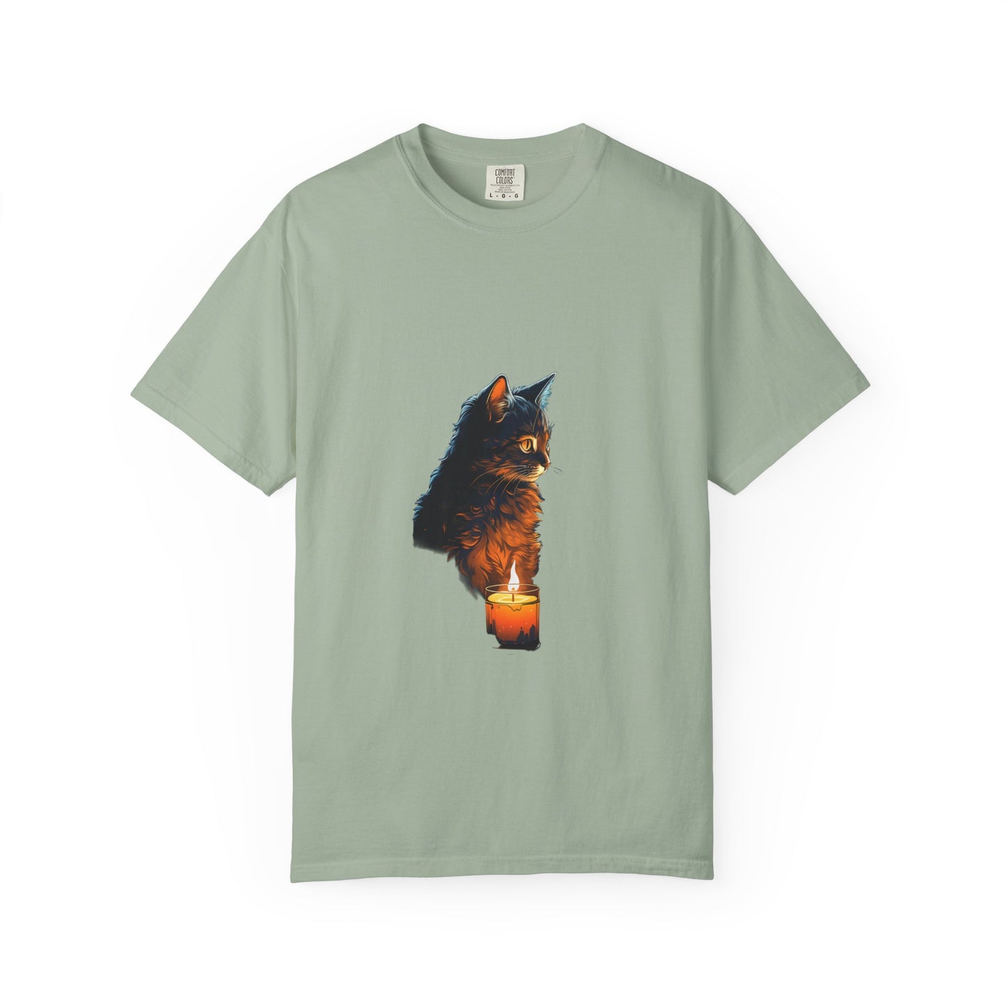 Cat by Candlelight Christmas Heavyweight Tee