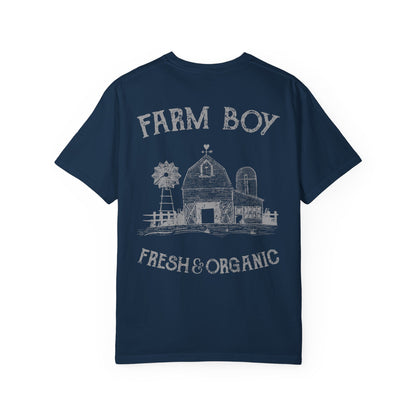 Farm Boy Tee Vintage Barn Garment-Dyed Shirt