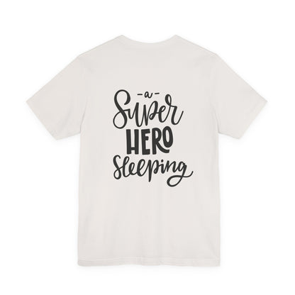 A Super Hero Sleeping Kids T-Shirt