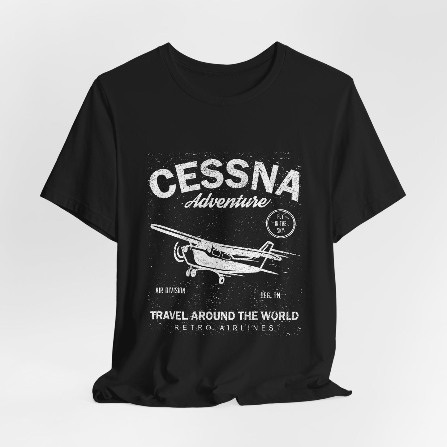 Distressed Aviation Tee for Pilots and Plane Lovers