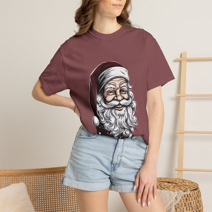 Funny Santa Claus Garment-Dyed Christmas Tee