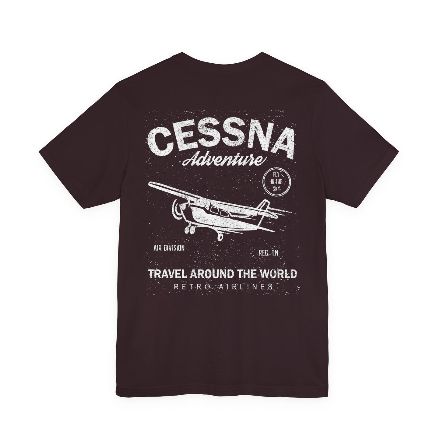 Distressed Aviation Tee for Pilots and Plane Lovers