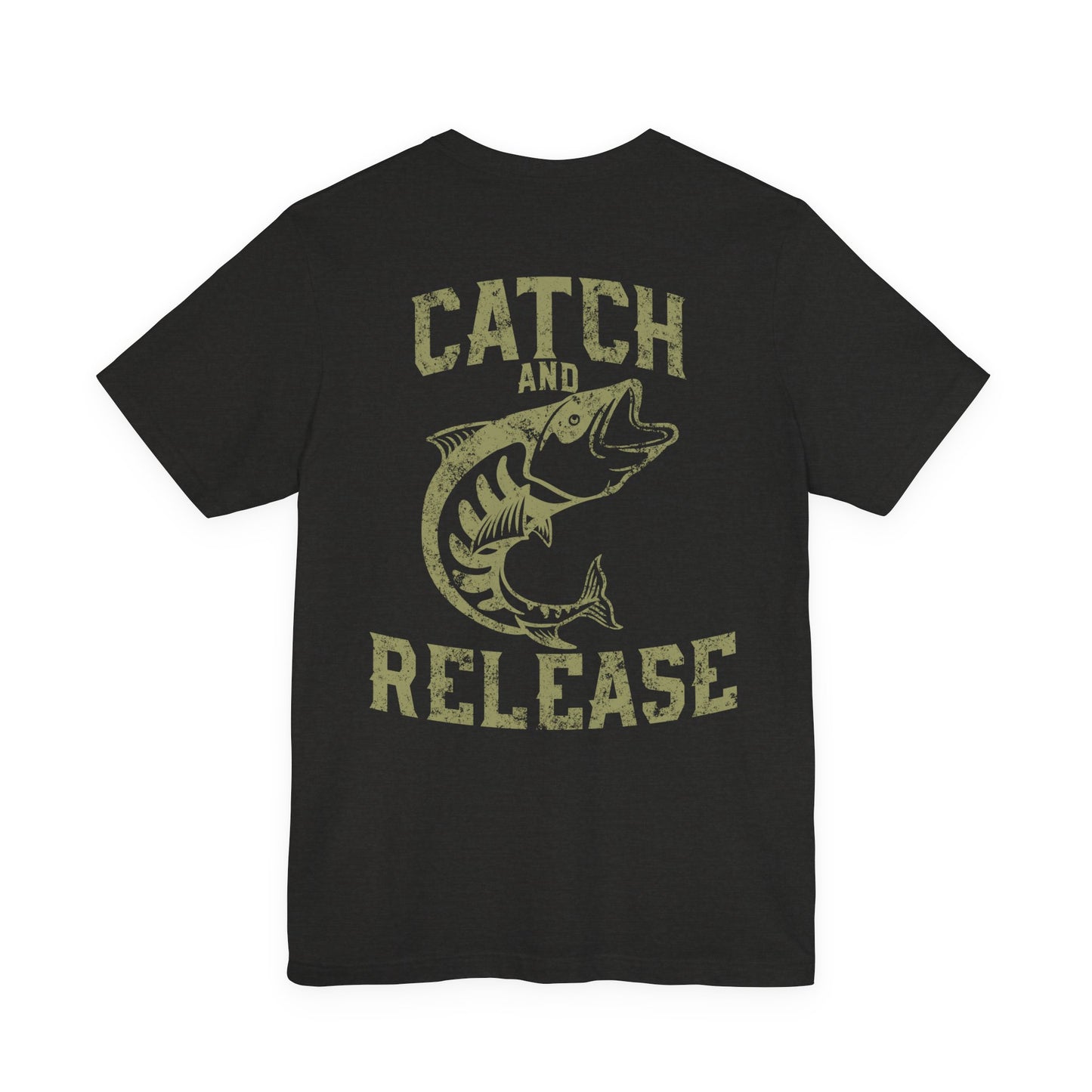 Catch and Release Fishing T-Shirt Retro Bass Tee