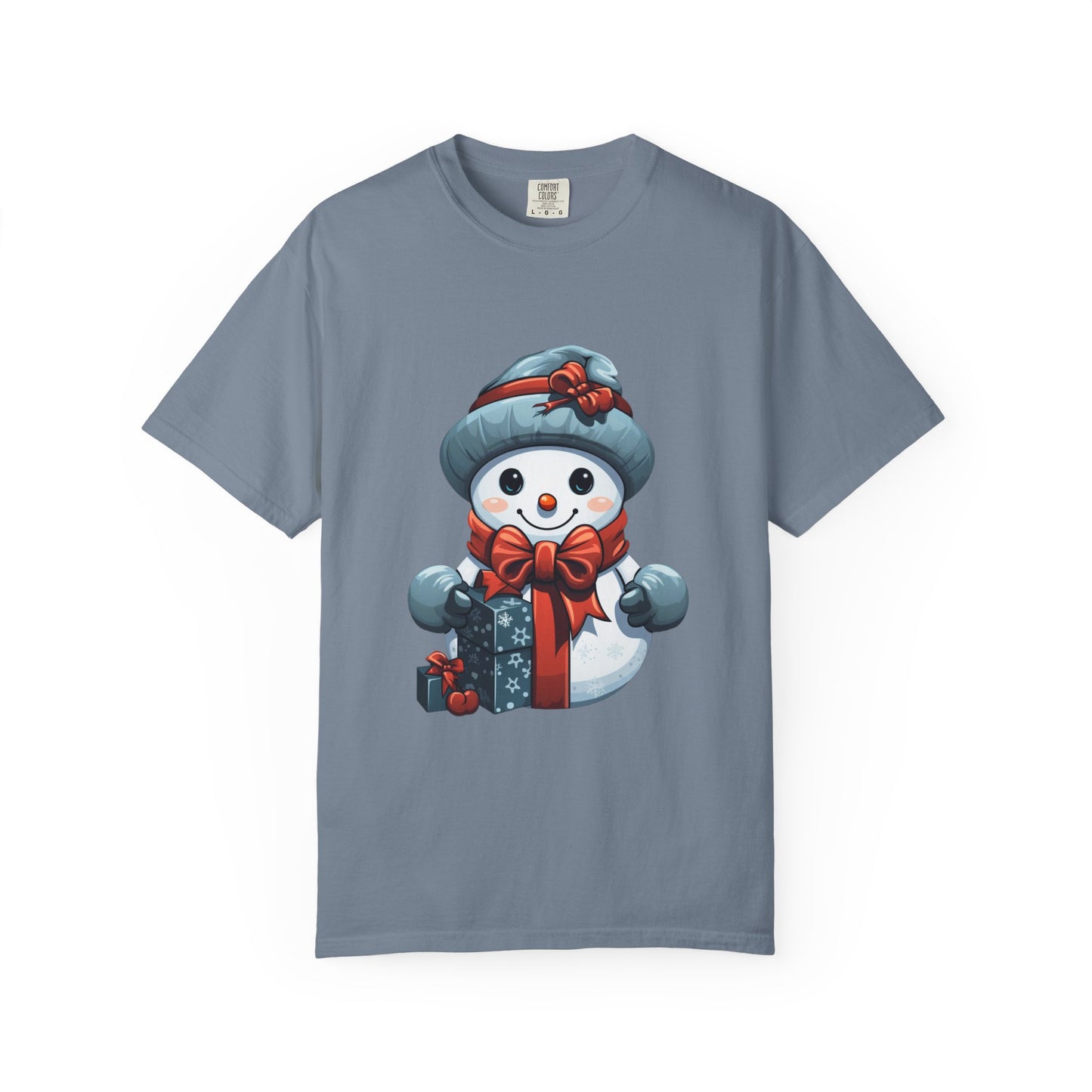 Cute Snowman Christmas Garment-Dyed Tee