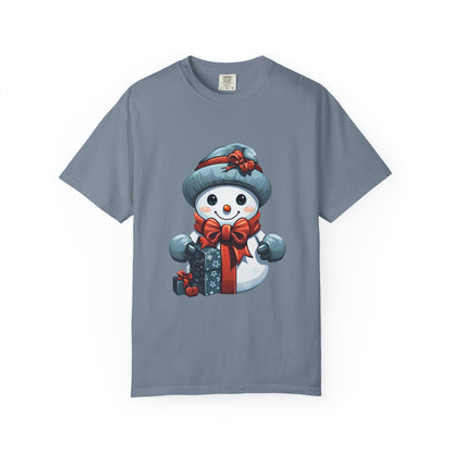 Cute Snowman Christmas Garment-Dyed Tee