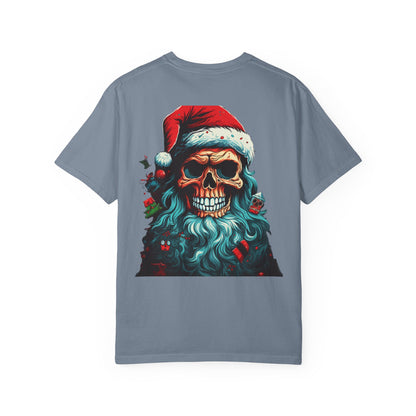Skull Santa Christmas Garment-Dyed Tee