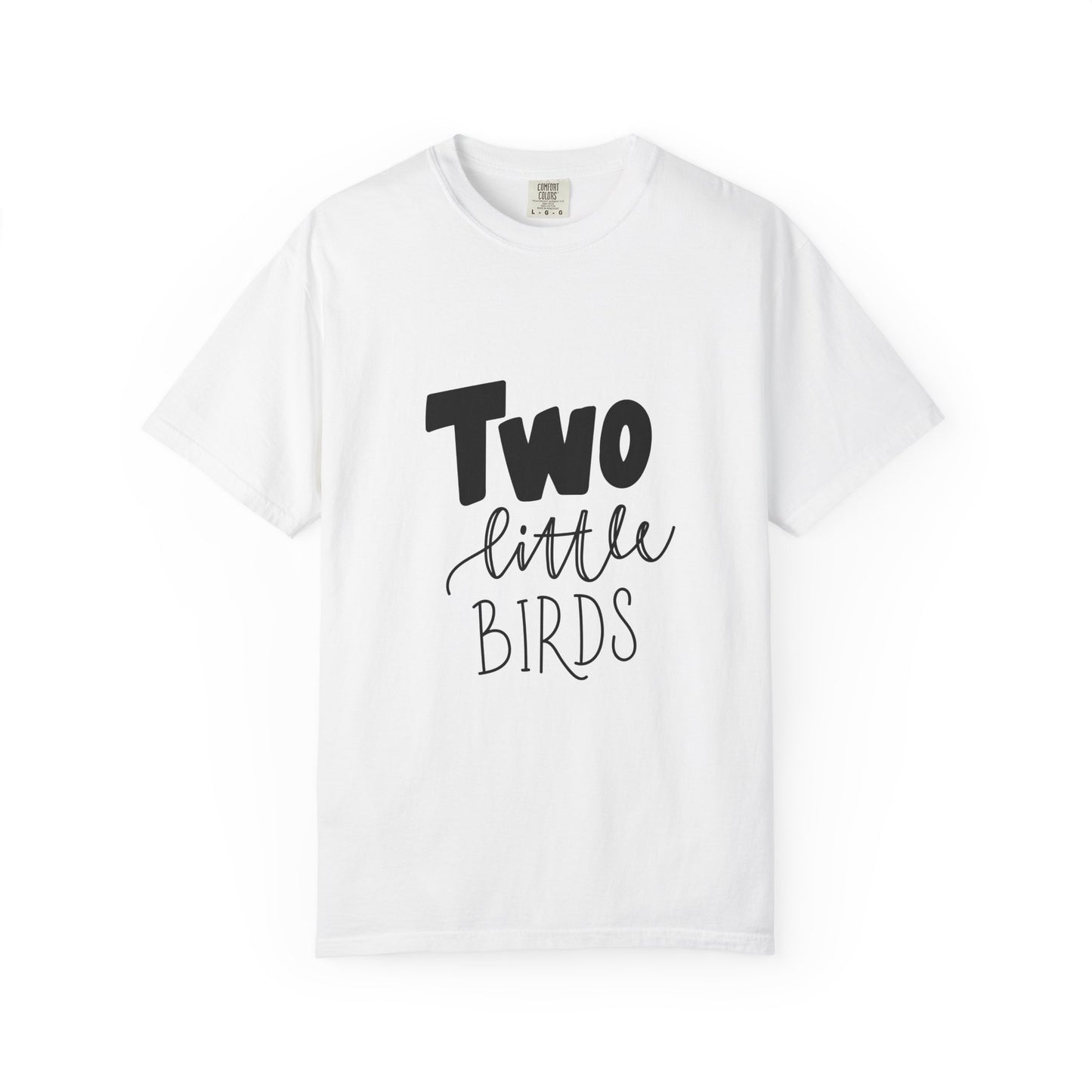Two Little Birds Garment-Dyed 2nd Birthday Tee