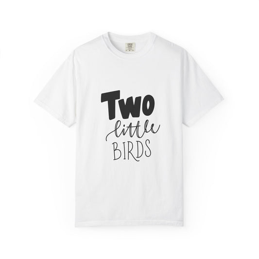 Two Little Birds Garment-Dyed 2nd Birthday Tee