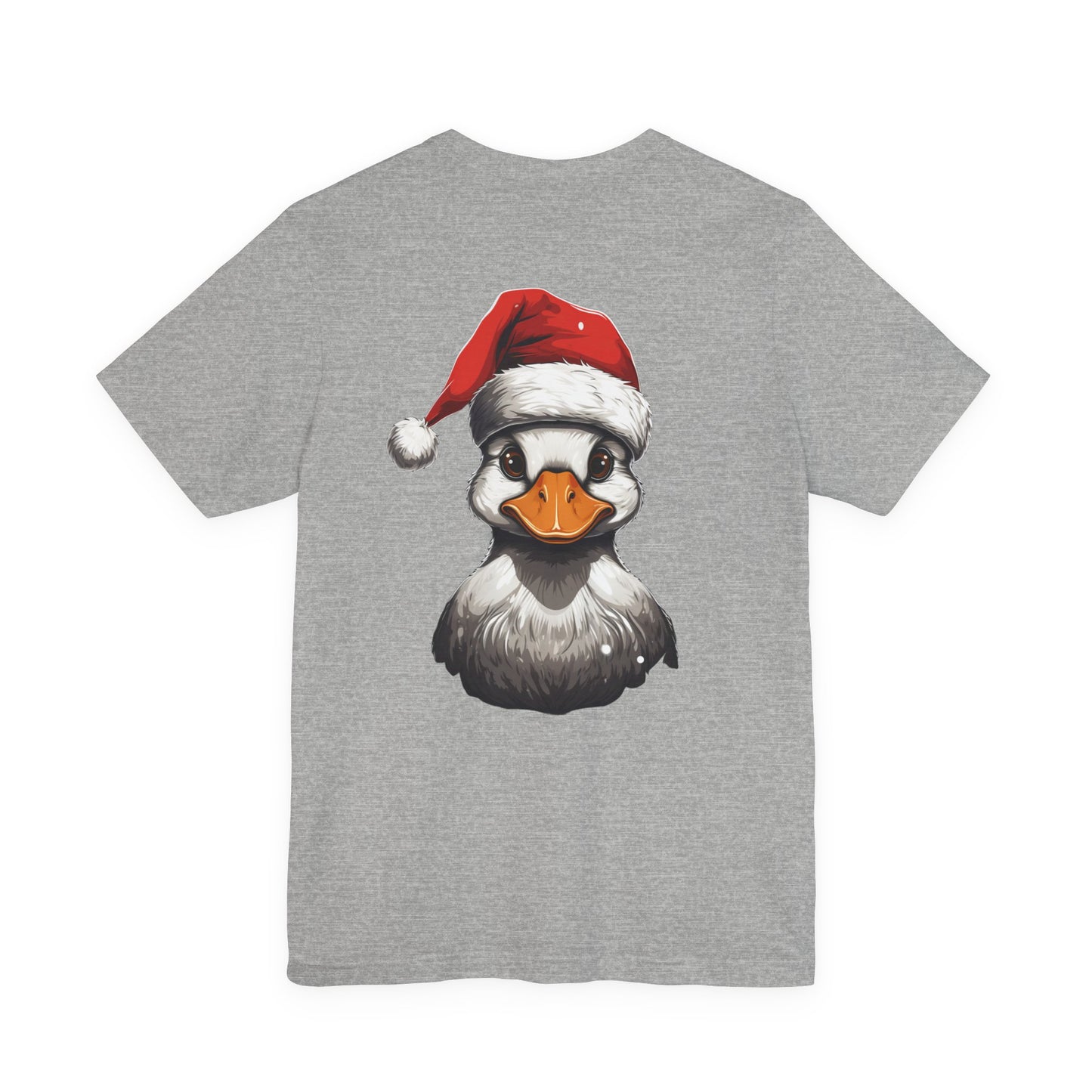 Christmas Duck Santa Hat T-Shirt Holiday Tee