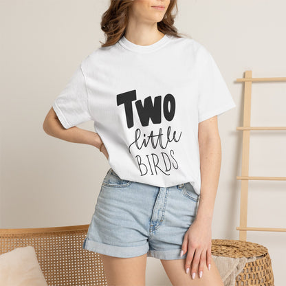 Two Little Birds Garment-Dyed 2nd Birthday Tee