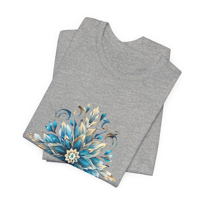 Crystal Snowflake Flower Christmas T-Shirt