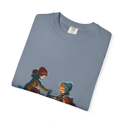 Winter Kids Lantern Christmas Heavyweight Tee