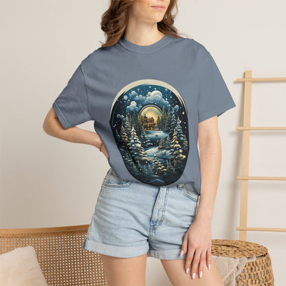 Snow Globe Christmas Garment-Dyed Tee Winter