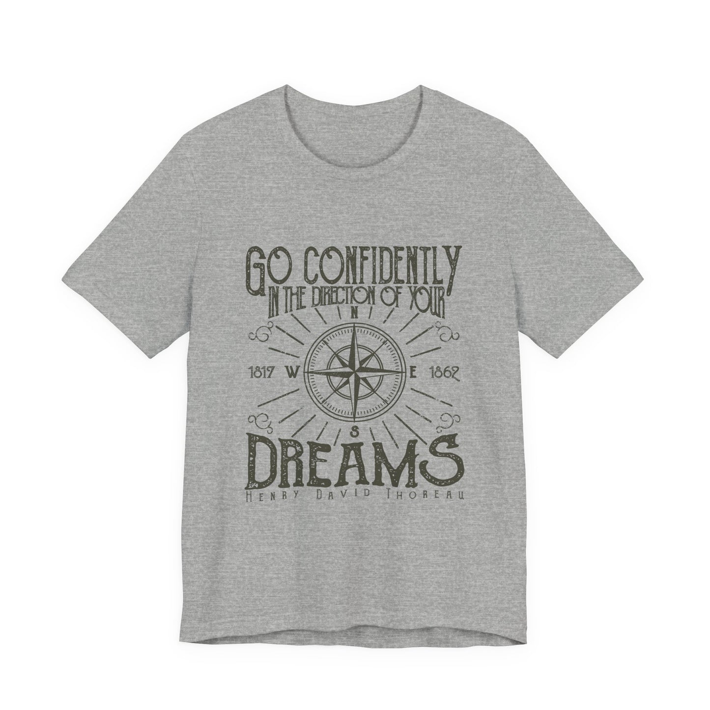 Go Confidently Dreams T-Shirt Thoreau Quote