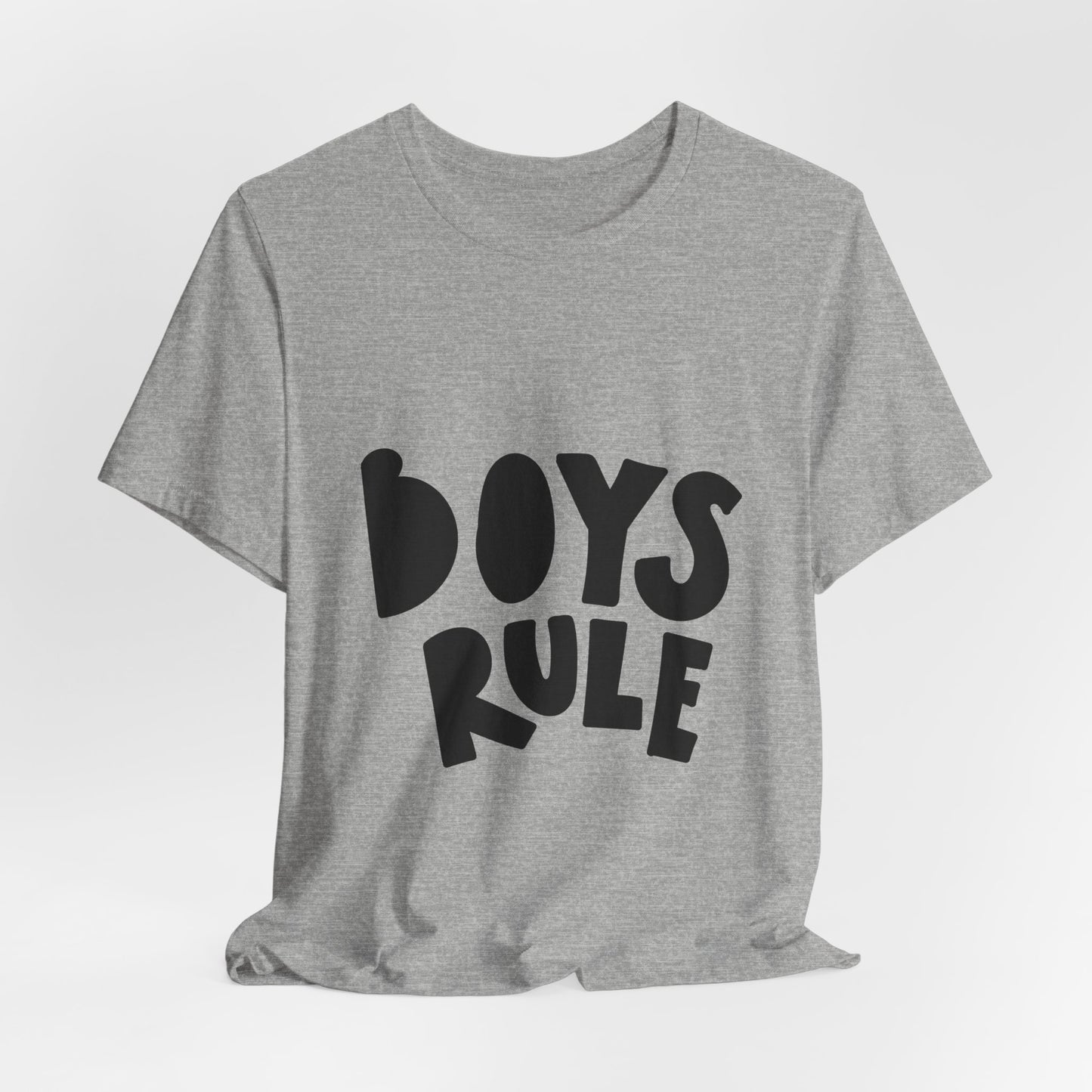 Boys Rule T-Shirt Fun Bold Kids Tee