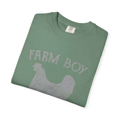 Farm Boy Rooster Garment-Dyed Heavyweight Tee