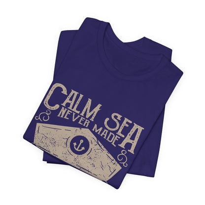 Calm Sea Skilled Sailor T-Shirt Nautical Tee