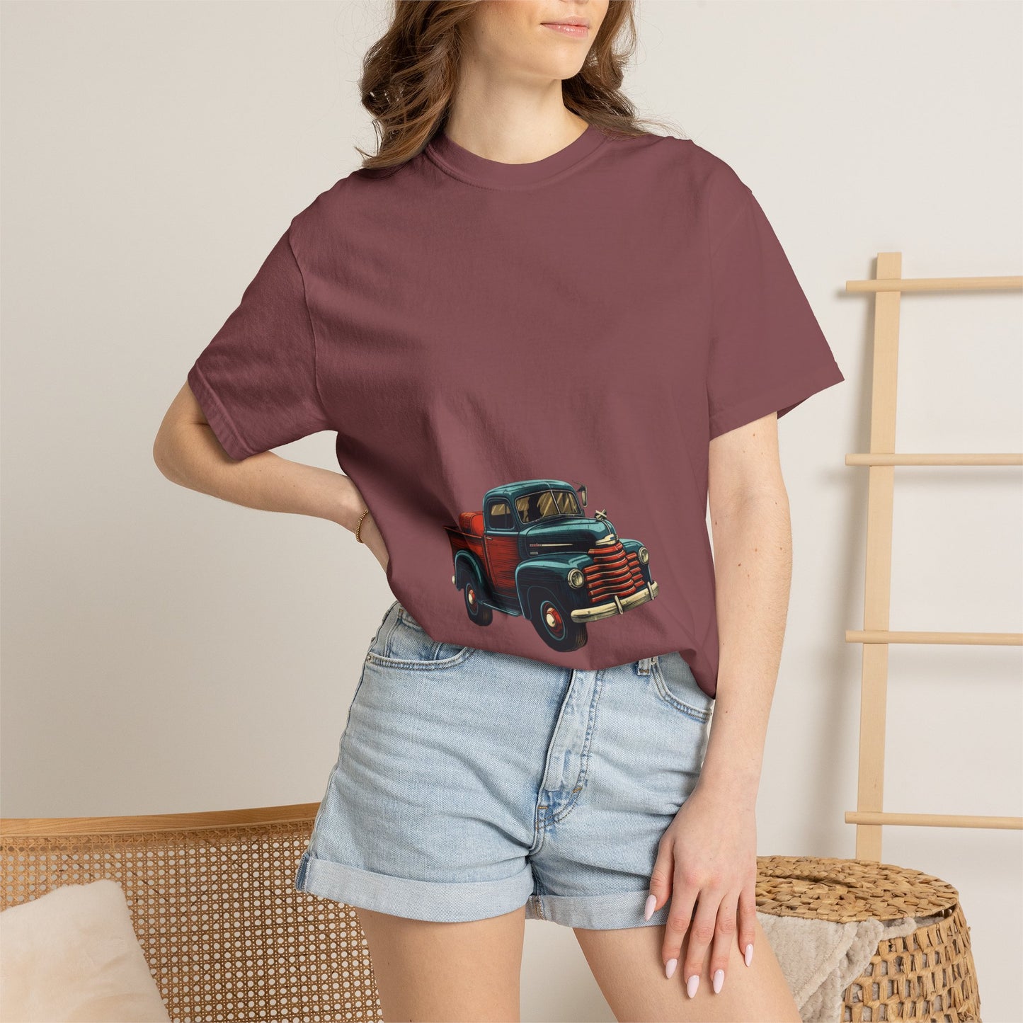 Vintage Christmas Truck Garment-Dyed Tee Holiday