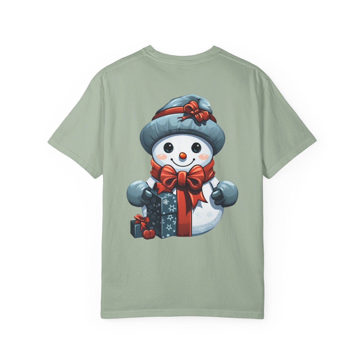 Cute Snowman Christmas Garment-Dyed Tee