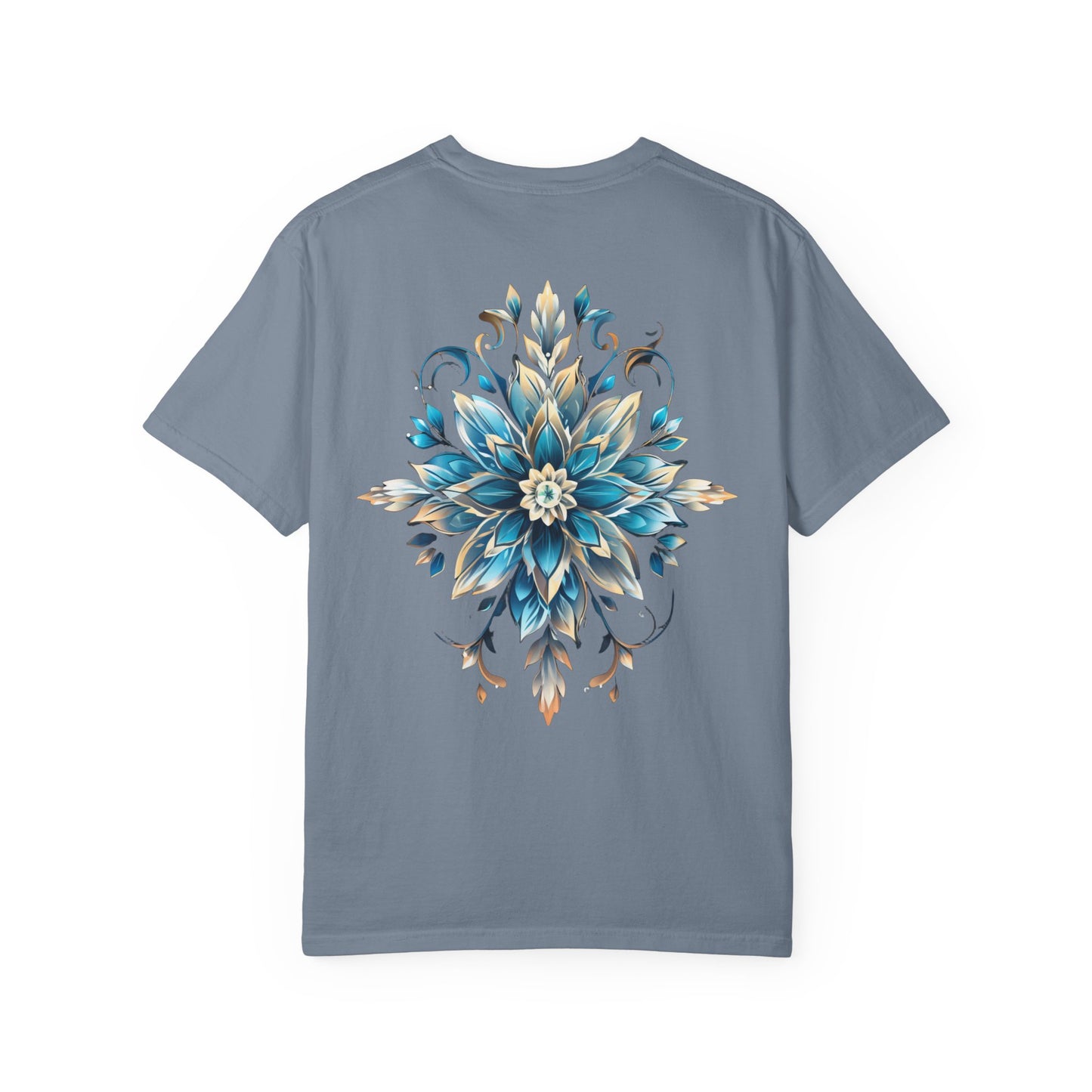 Crystal Snowflake Flower Christmas Heavyweight Tee