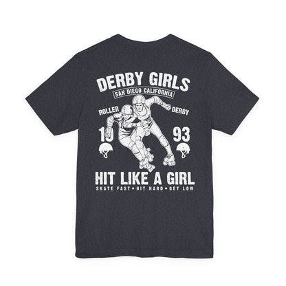Derby Girls T-Shirt Roller Skating Gift Tee