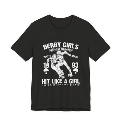 Derby Girls T-Shirt Roller Skating Gift Tee