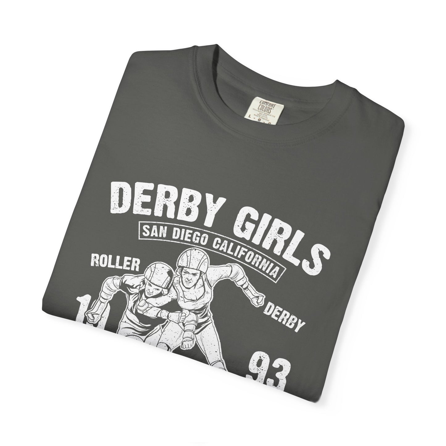 Derby Girls Garment-Dyed Tee Roller Skating Gift