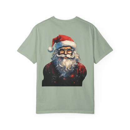 Cool Santa Claus Garment-Dyed Christmas Tee
