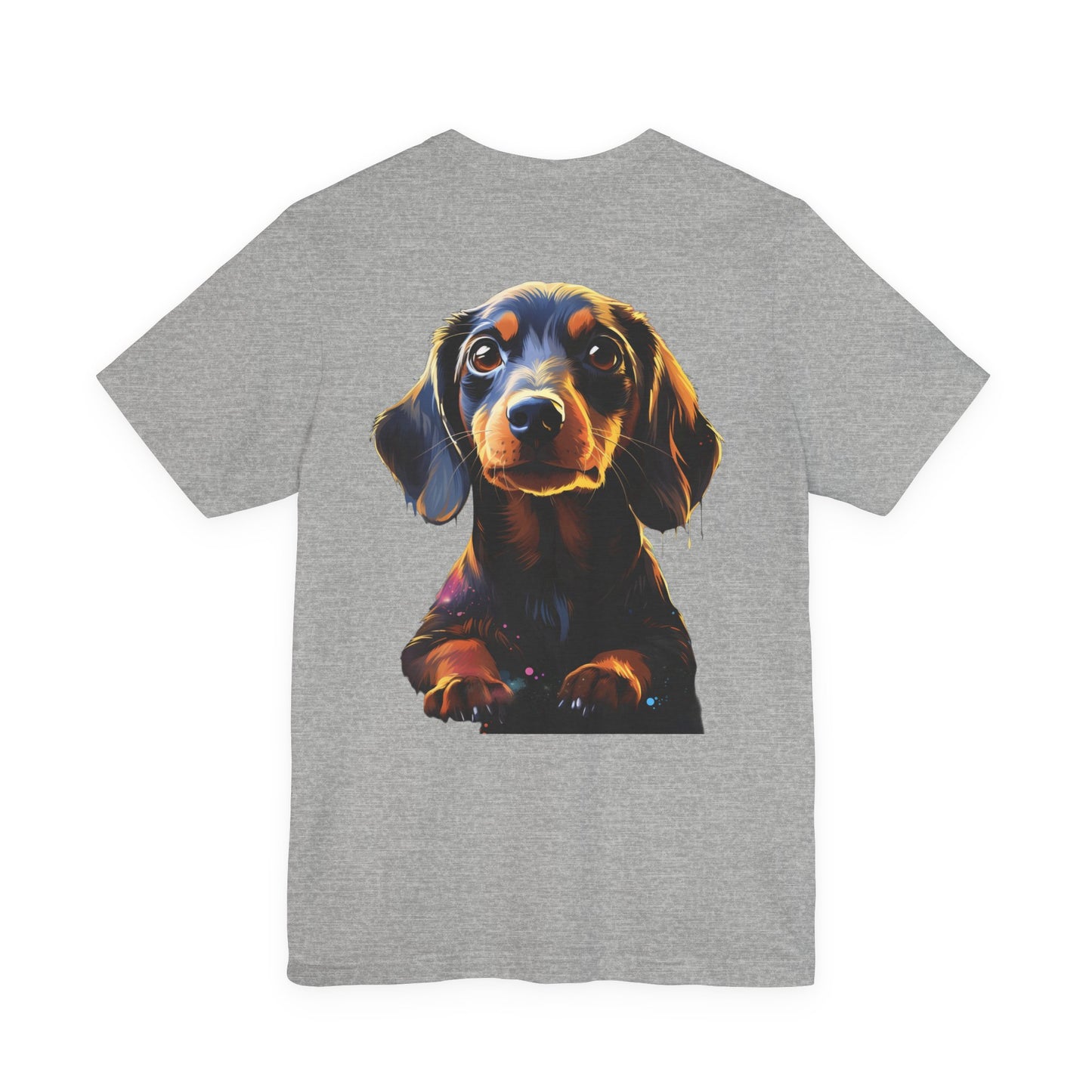 Dachshund T-Shirt Neon Pop Art Wiener Dog Tee