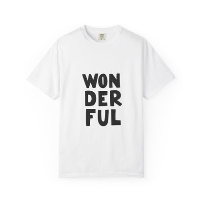 Wonderful Garment-Dyed Tee Bold Typography