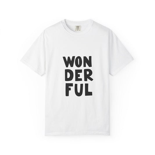 Wonderful Garment-Dyed Tee Bold Typography