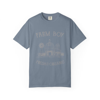 Farm Boy Tee Vintage Barn Garment-Dyed Shirt