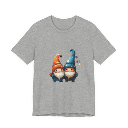 Gnome Couple Christmas T-Shirt Fairy Lights