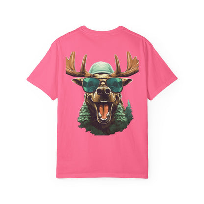 Funny Christmas Moose Garment-Dyed Tee Sunglasses