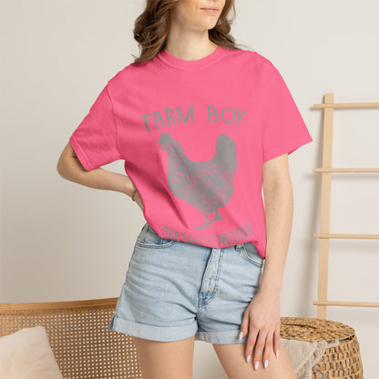 Farm Boy Rooster Garment-Dyed Heavyweight Tee