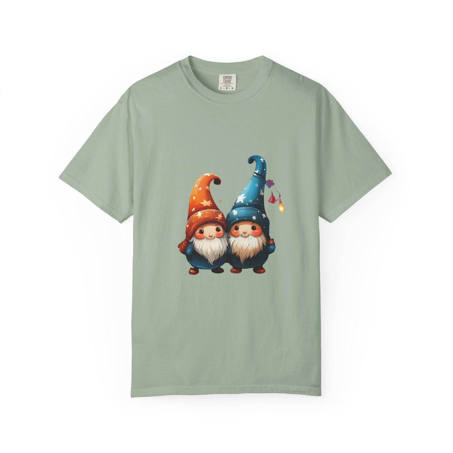 Gnome Couple Christmas Garment-Dyed Tee Lights