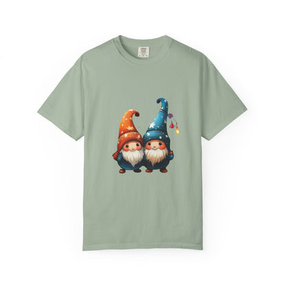 Gnome Couple Christmas Garment-Dyed Tee Lights