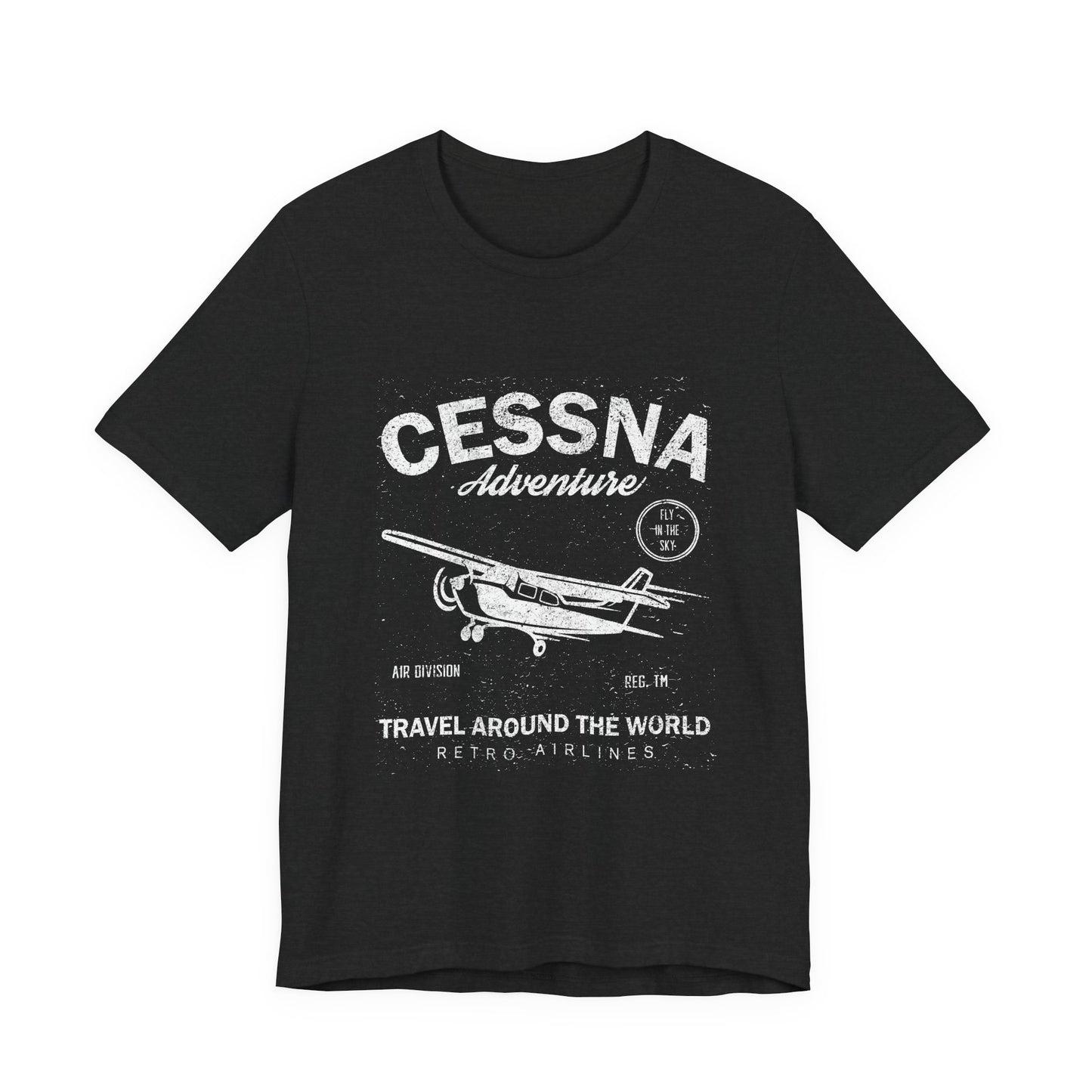 Distressed Aviation Tee for Pilots and Plane Lovers