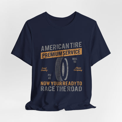 Retro American Tire T-Shirt Race the Road