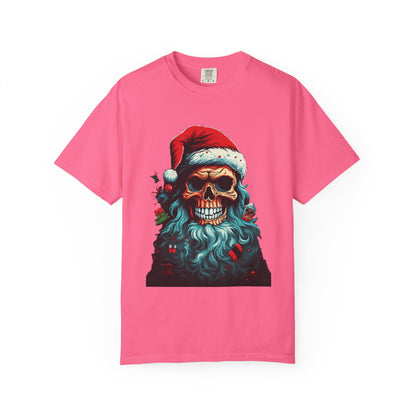 Skull Santa Christmas Garment-Dyed Tee