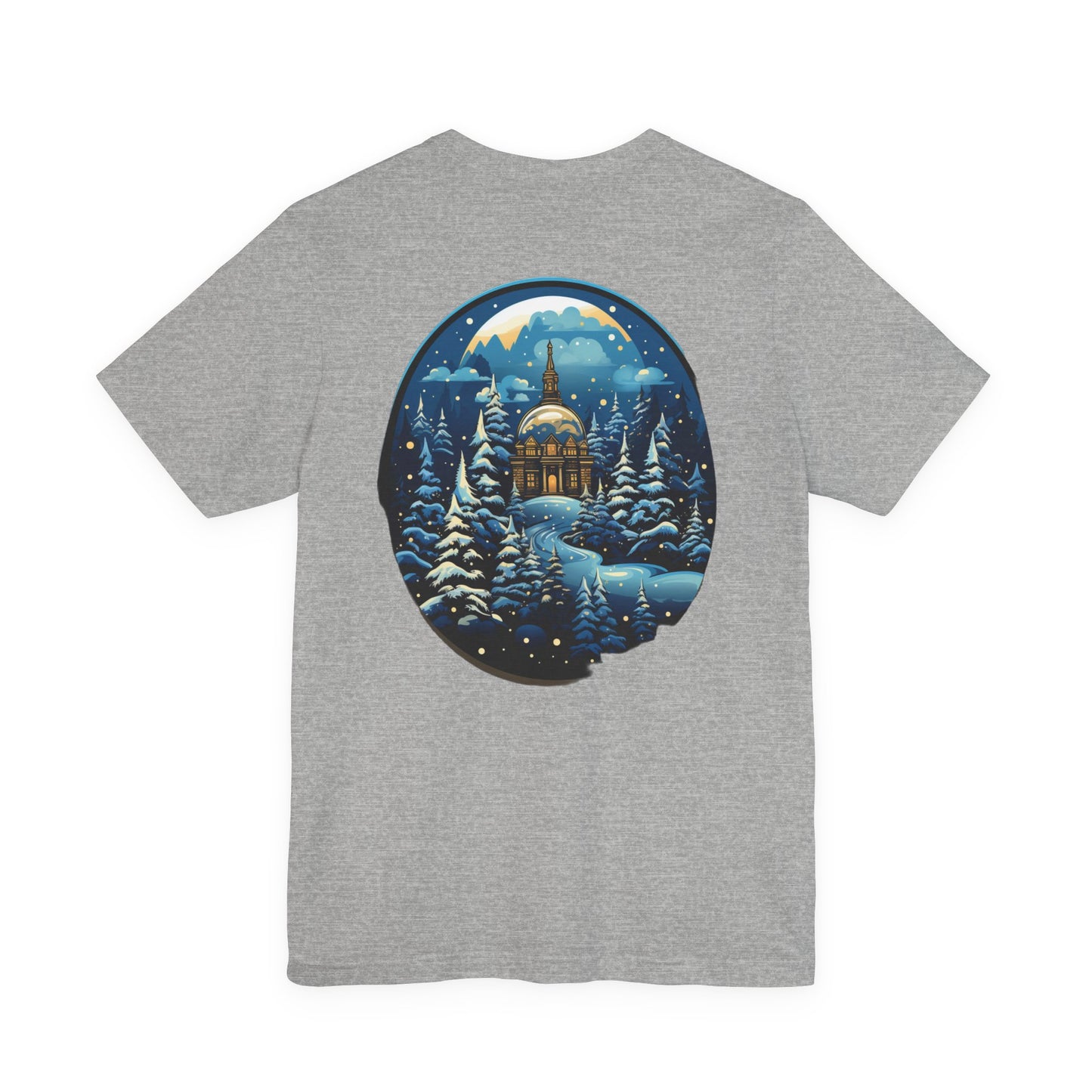 Snow Globe Christmas T-Shirt Winter Village Tee