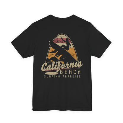 California Beach Surfing T-Shirt Retro Surf Tee