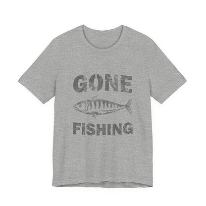 Gone Fishing T-Shirt Vintage Distressed Fish Tee