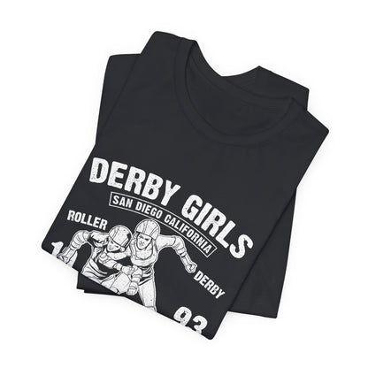 Derby Girls T-Shirt Roller Skating Gift Tee