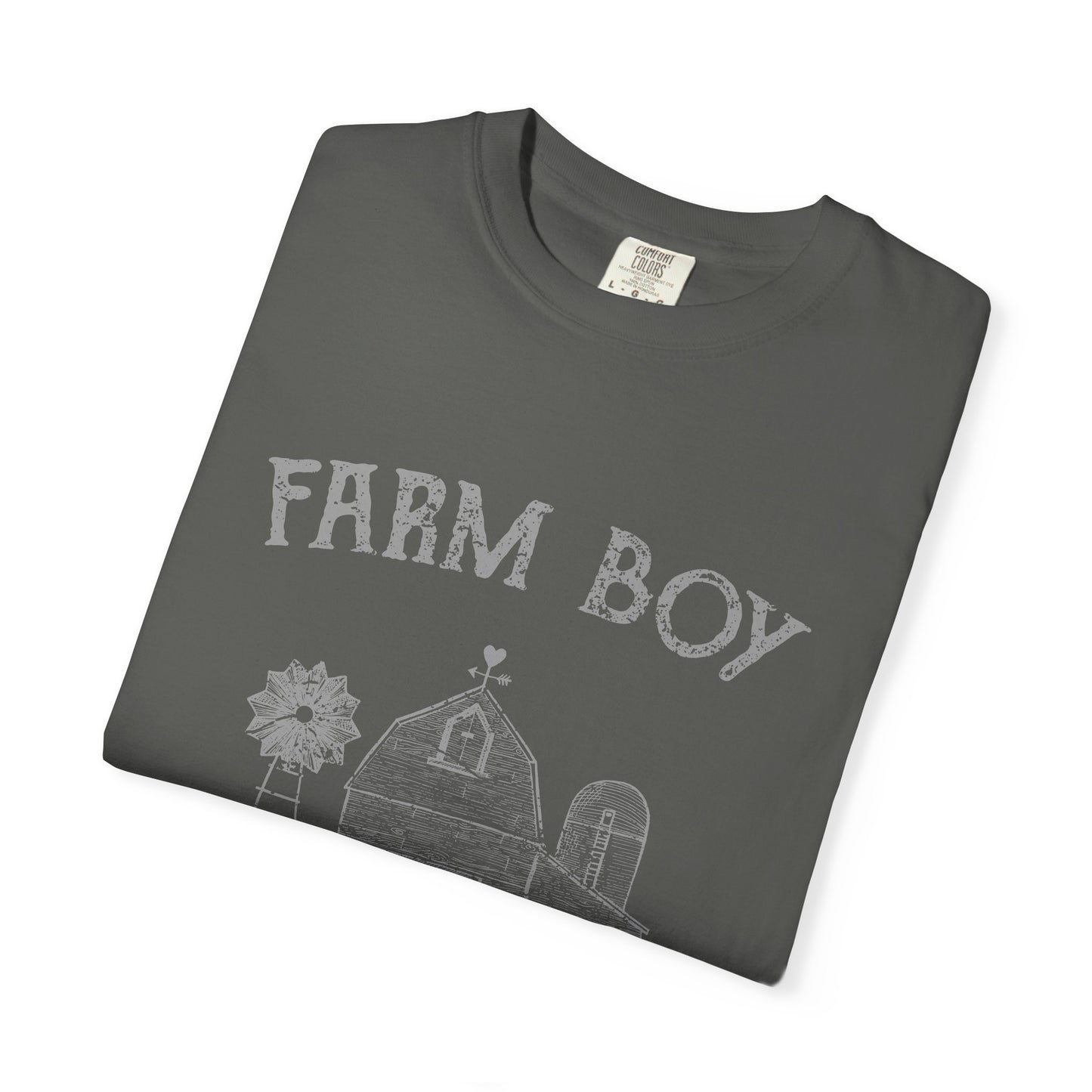 Farm Boy Tee Vintage Barn Garment-Dyed Shirt